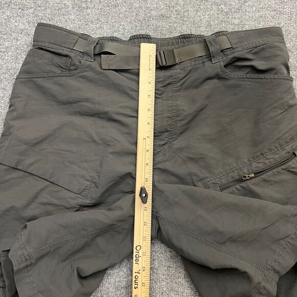 The North Face Hiking Shorts Men's XL Gray Pockets Belted Flat Front Zip Fly - Picture 10 of 13